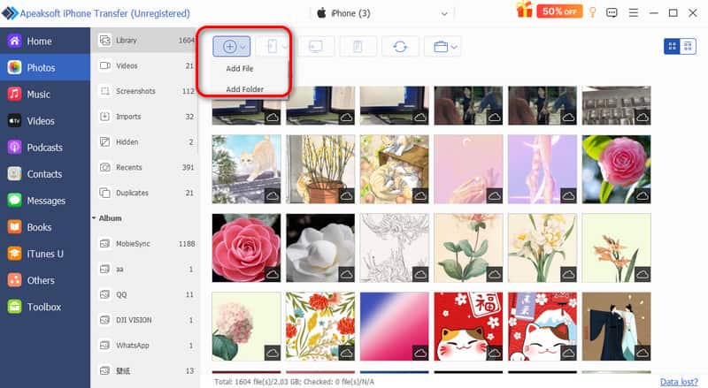 Add Files And Click Open