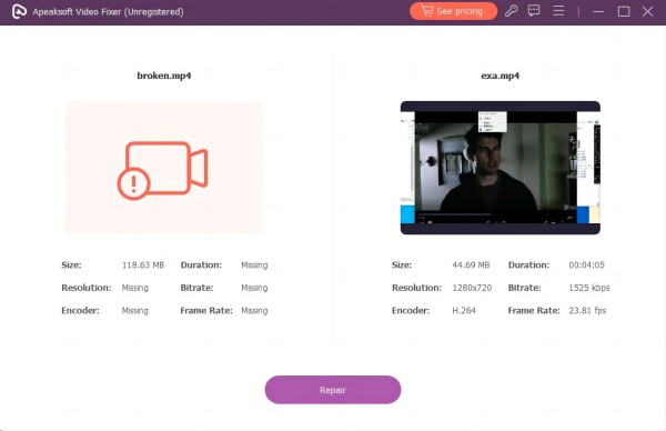 Πληροφορίες MP4 Apeaksoft