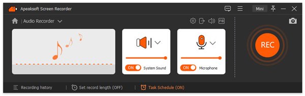 Interface d'enregistrement audio