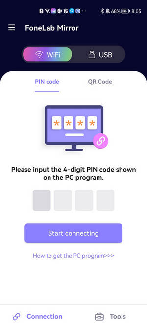 Indtast PIN-kode Android