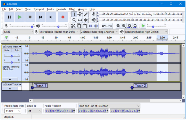 Record Podcast With Audacity