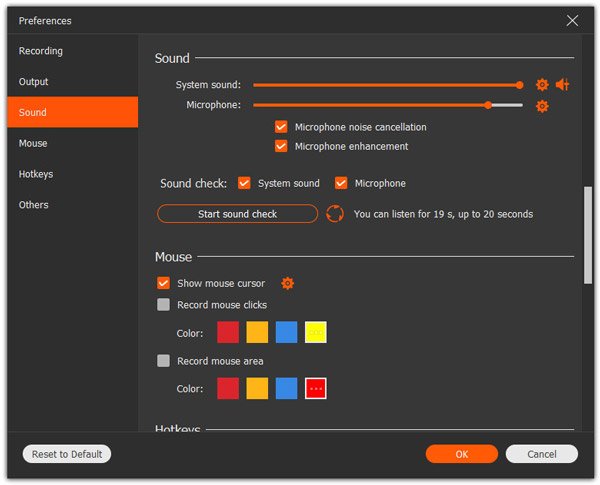 Préférences sonores