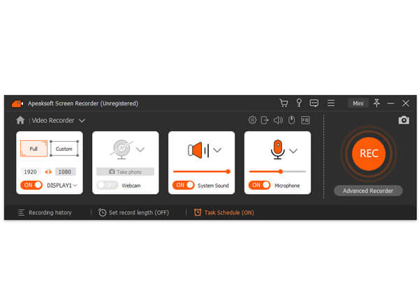 screen recorder apeaksoft