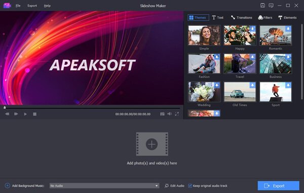 Windows 8 Apeaksoft Slideshow Maker full