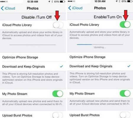 Доступ к фотографиям iCloud