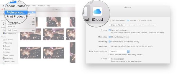 Access iCloud Photos on Mac