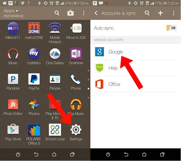 Névjegyek hozzáadása Android
