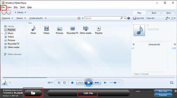 Aggiungi Modifica file MP3 in Windows Media Player