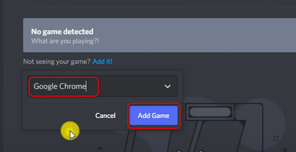 Add Game Discord