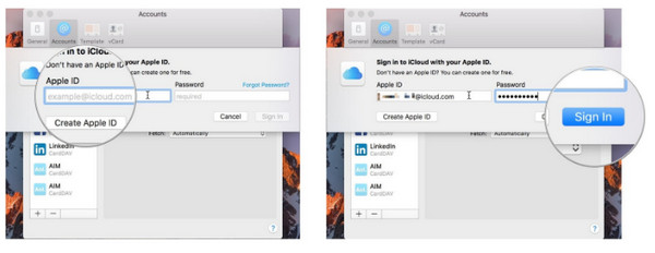 Add iCloud Account on Mac