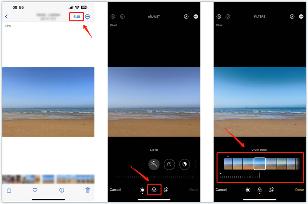 Adjon hozzá iPhone-szűrőket a Fotók alkalmazásban