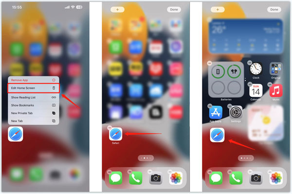 Add Safari Icon to iPhone Home  Screen