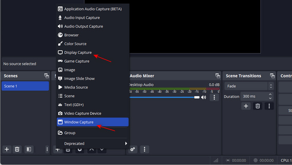Add Source OBS Screen Recorder
