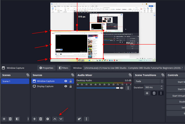 Adjust Multiple Windows OBS Screen Recorder