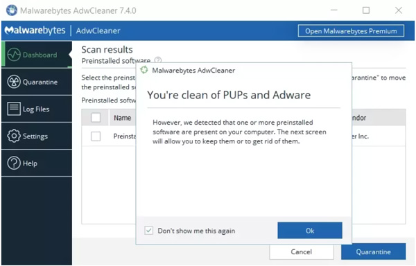 AdwCleaner Löschen Sie Adware und Pups