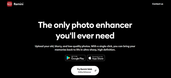 Améliorateur de photos AI Remini