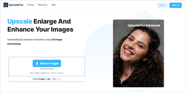 Upscalepics do AI Photo Enhancer