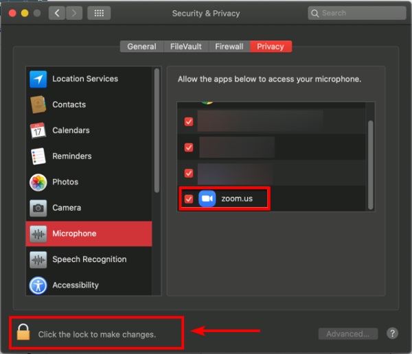 Allow Zoom To Access Mac Microphone