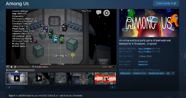 Ανάμεσά μας στο Steam