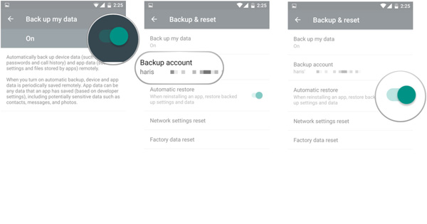 Backup automatico di Android