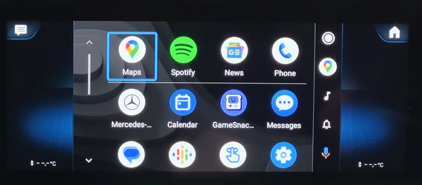 Οθόνη Android Auto