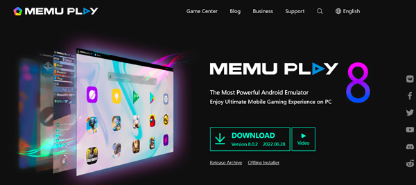 Android Emulator til PC Memu Play