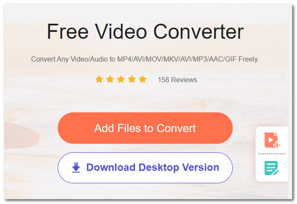 Apeaksoft Free Video Converter Online Upload Files