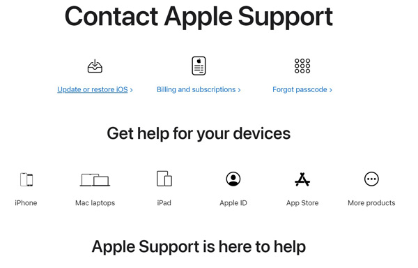 Apple-ondersteuning