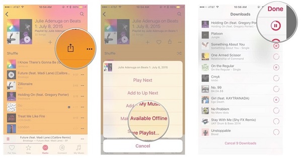 Apple Musicがオフラインで利用可能にする