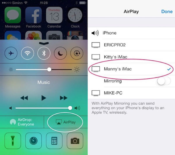 Airplay tükör