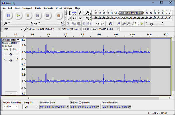 Audacity opname