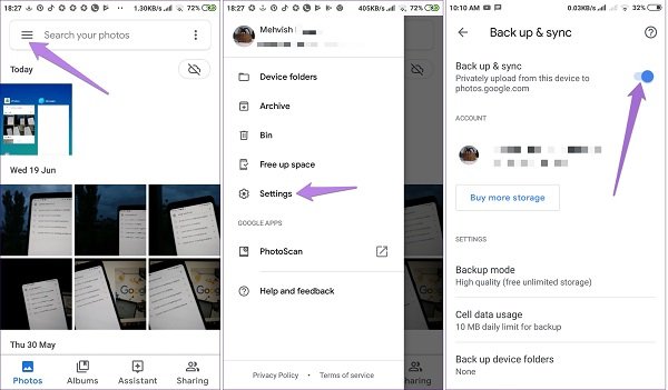 Backup Google Photos