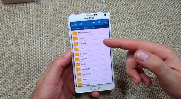 Säkerhetskopiera Samsung Galaxy S4 till ett SD-kort