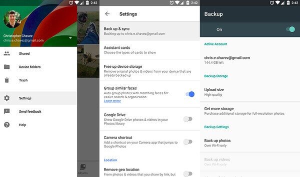 Backup Photos and Videos from Phone to Google