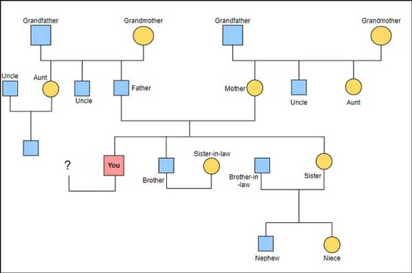 Grundläggande genogram