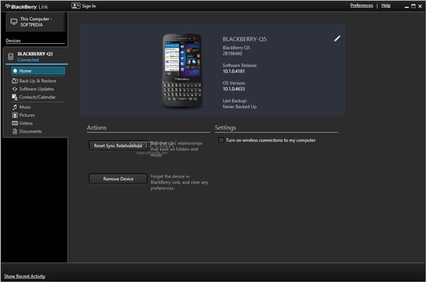 BlackBerry Link