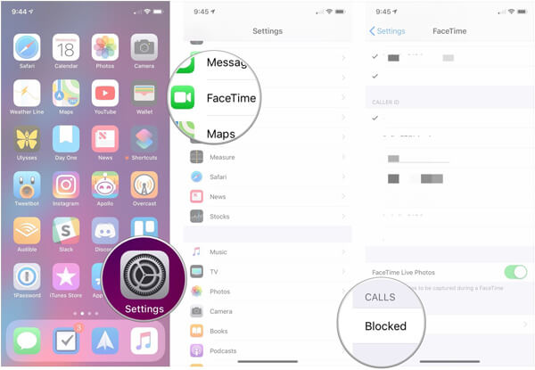Bloquer FaceTime iPhone