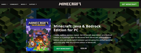 Mac 版 Minecraft をダウンロード