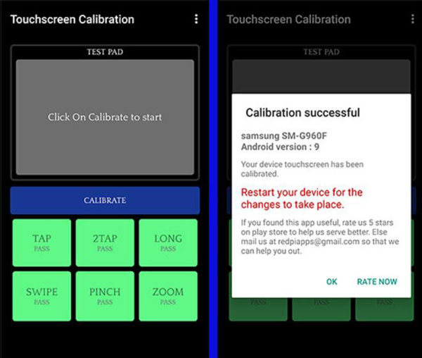 Calibrate Touch Screen