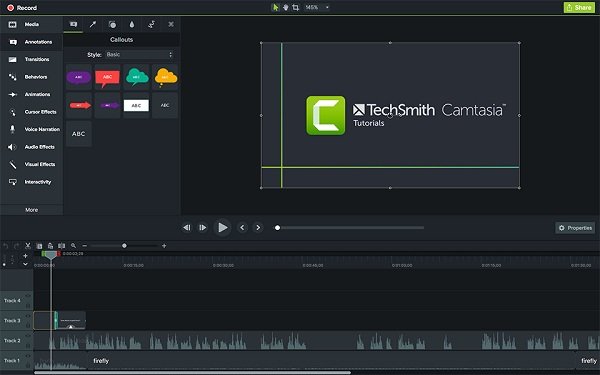 Camtasia musikkopptaker