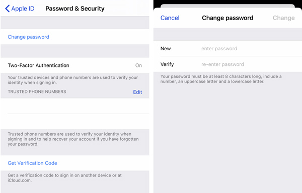 Változtassa meg az Apple ID jelszavát