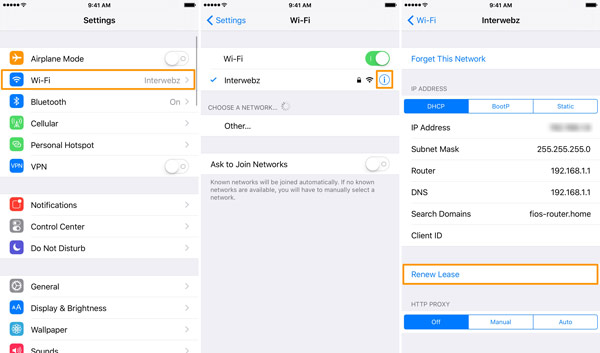 Change IP iPhone