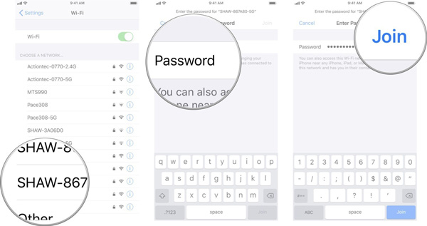 ネットワークのiphoneを変更する
