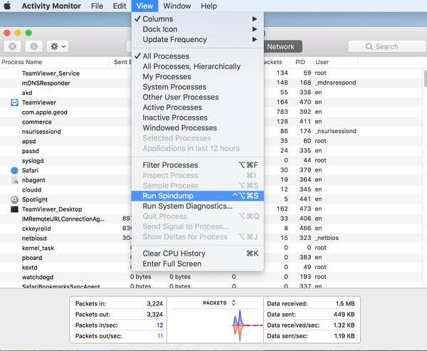 Change process settings