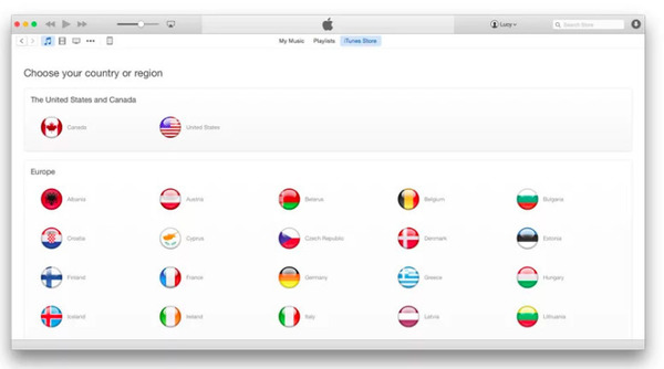 Kontrollera iTunes Store-platsen