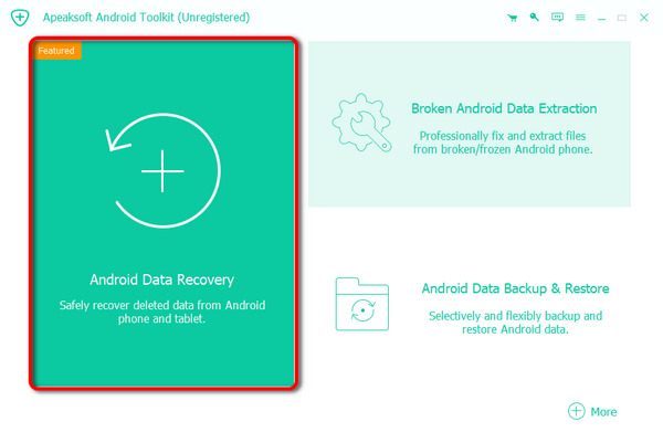 Выберите восстановление данных Android.