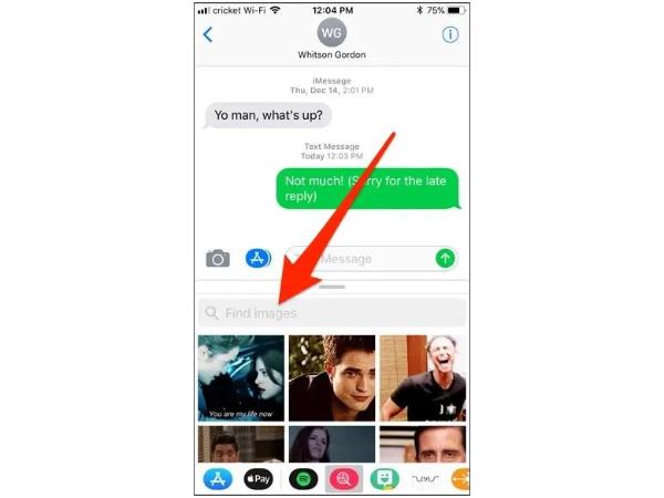 Välj GIF Message App