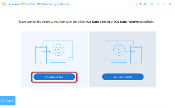 Scegli Backup dati iOS