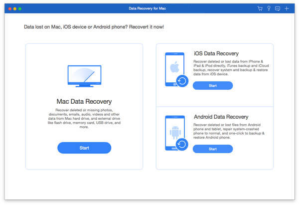 Vyberte Mac Data Recovery