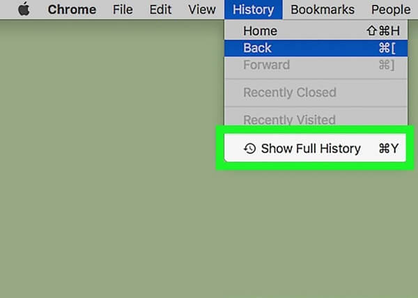 Voir l'historique de navigation privée sur Chrome Mac